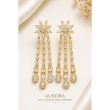 Crystal drop earrings- Floral